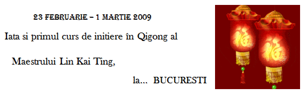Curs de Initiere in Qigong - Bucuresti - 23 feb. - 1 martie 2009